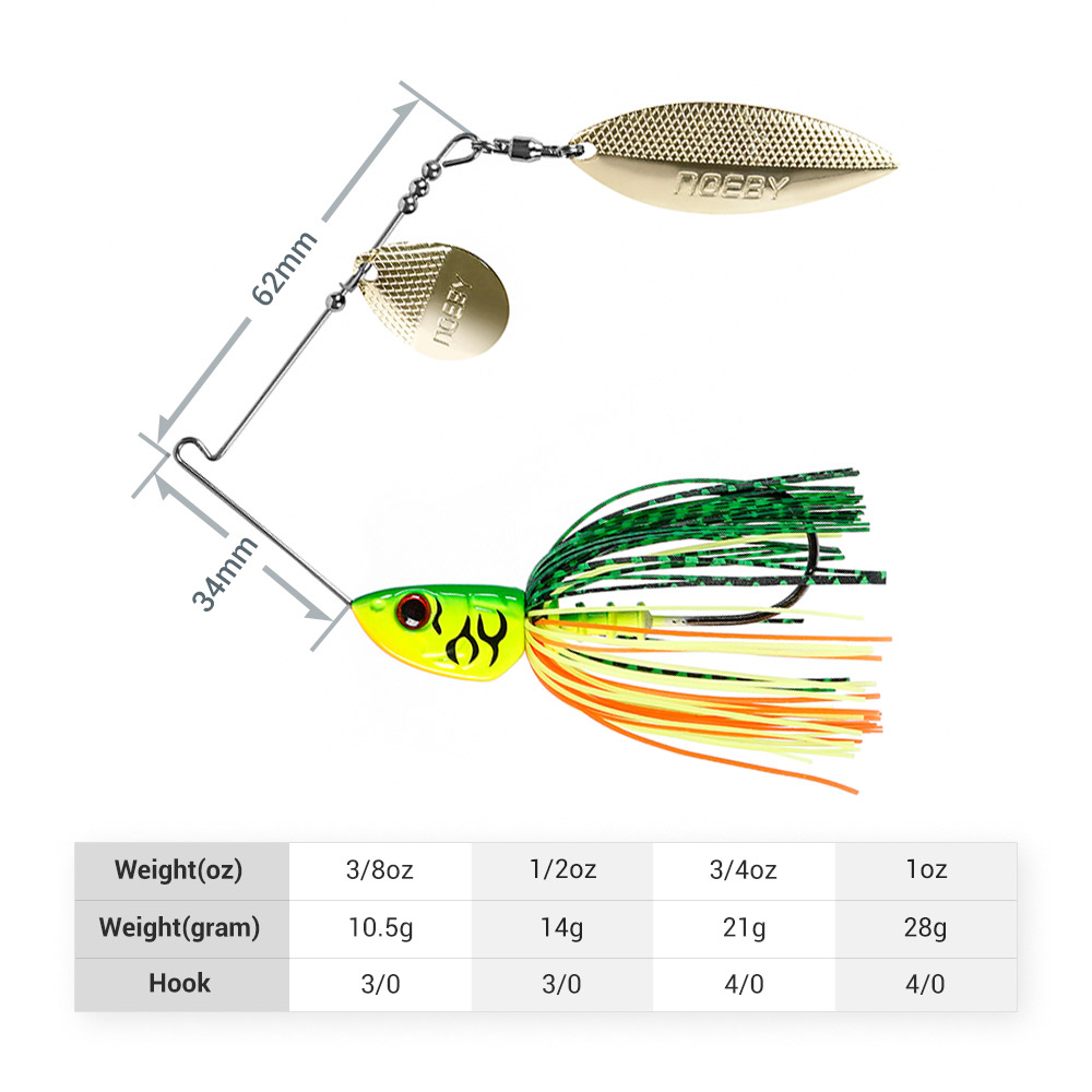 Noeby Spinnerbait 10.5g 14g 21 - Fishing Lure Swimbait review and price