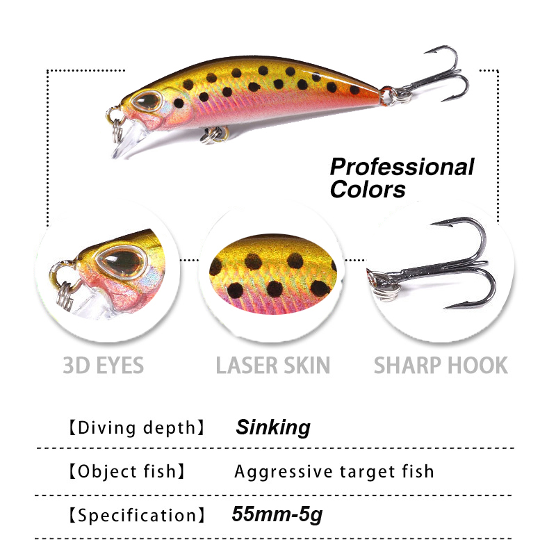 WESTBASS 1PX Micro Minnow Lure - Fishing Lure Jerkbait review and price