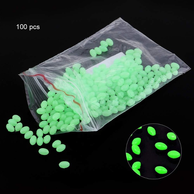 100pcs/lot Oval Night Luminous - Fishing Lure Making Kit review and price