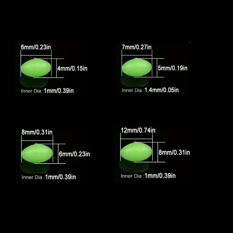 100pcs/lot Oval Night Luminous - Fishing Lure Making Kit review and price