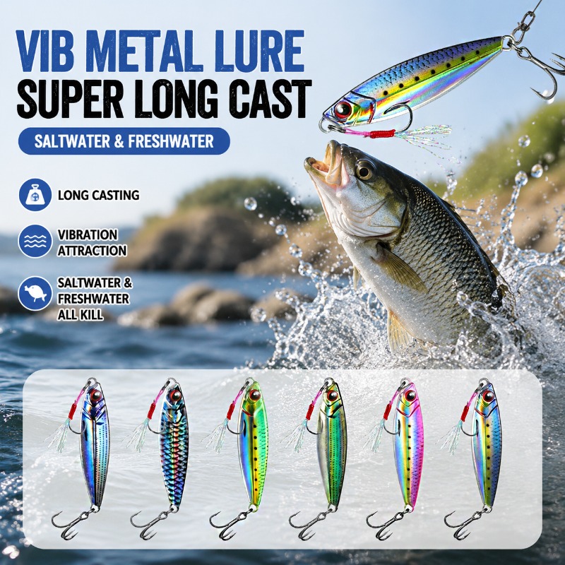 3D Printed Metal VIB Fishing L - Fishing Lure Blade Bait review and price